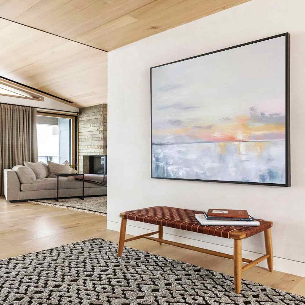 sunset sea abstract canvas design 5